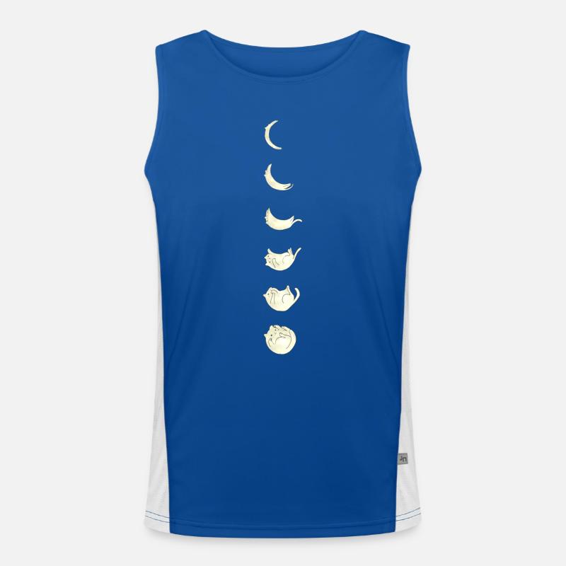 Chat de la lune Débardeur respirant contrasté Homme 