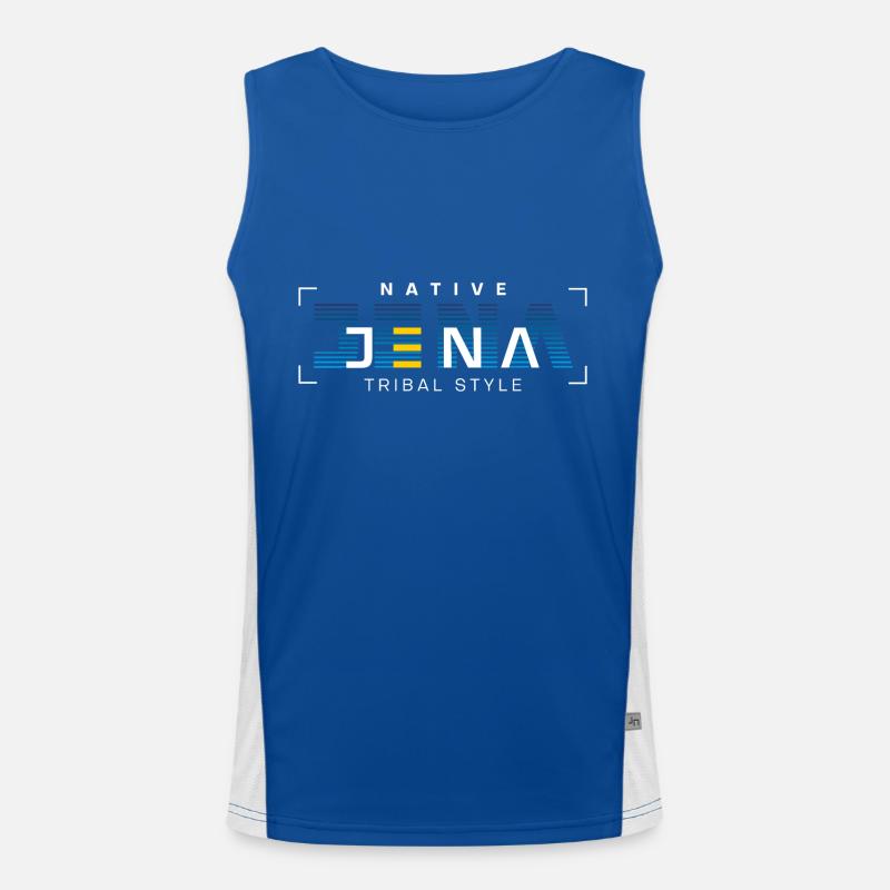 Jena Tribal Style Native Funktionelles Kontrast-Tank Top für Männer 