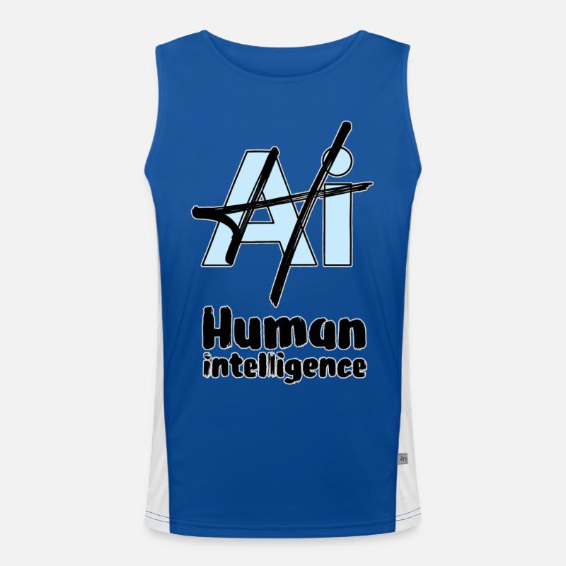 HUMAN INTELLIGENCE #2 - lets' talk Débardeur respirant contrasté Homme 