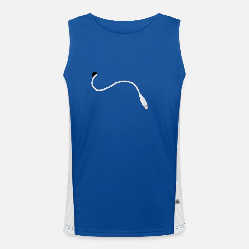 iPhone Kabel Funktionelles Kontrast-Tank Top für Männer 