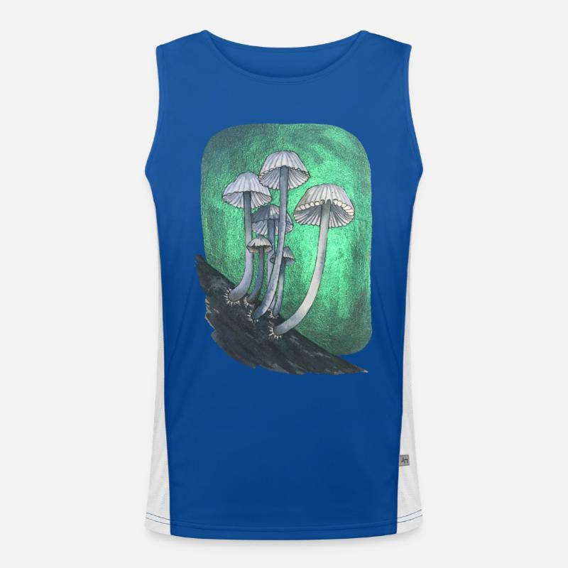 Mushrooms metallics Men's Functional Contrast Tank Top 