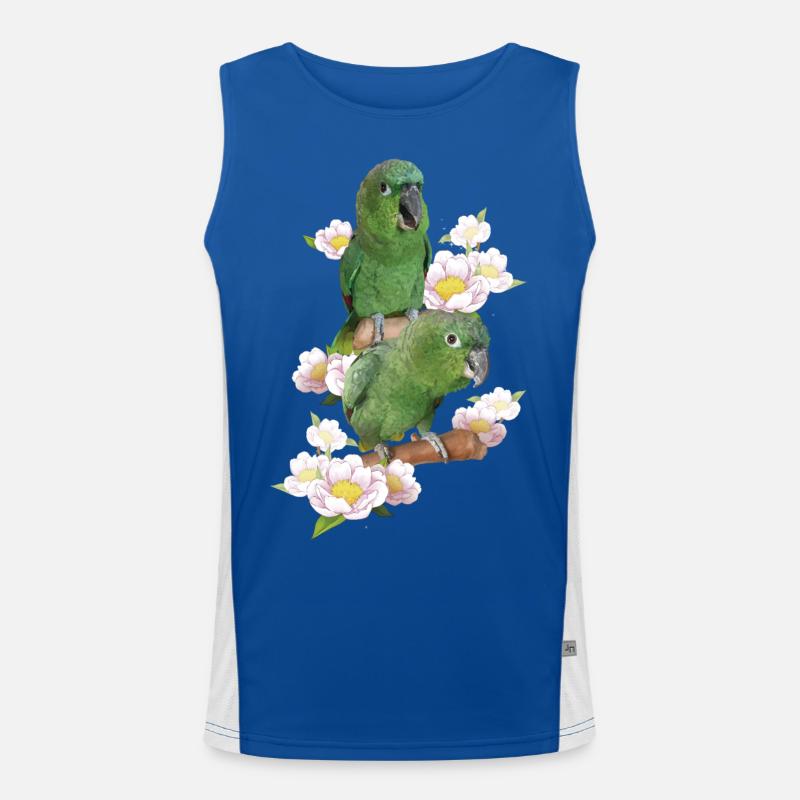 The farinous parrot Men's Functional Contrast Tank Top 