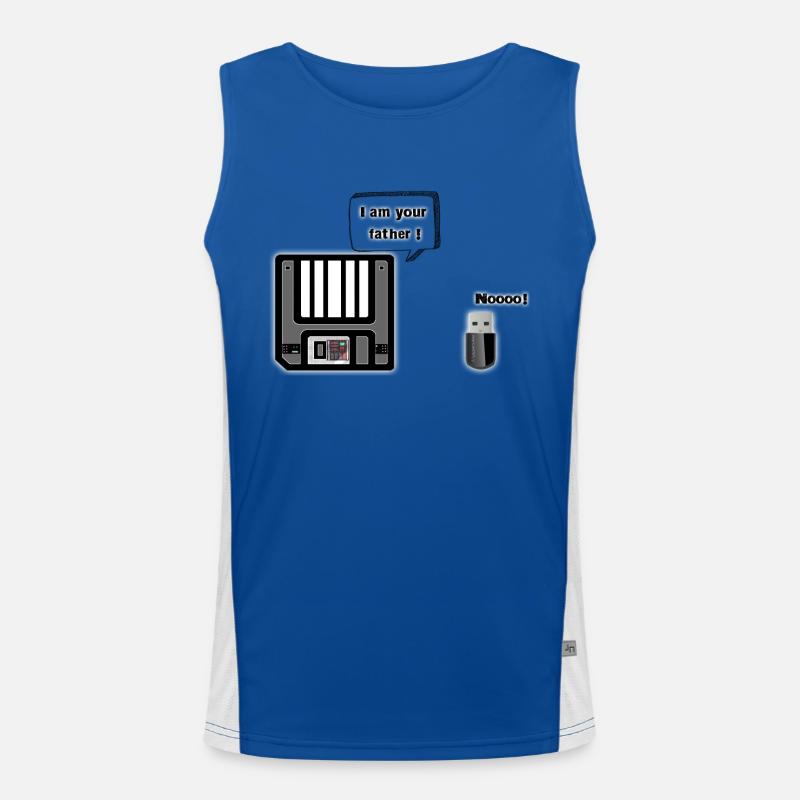 Disquette VS USB key Débardeur respirant contrasté Homme 