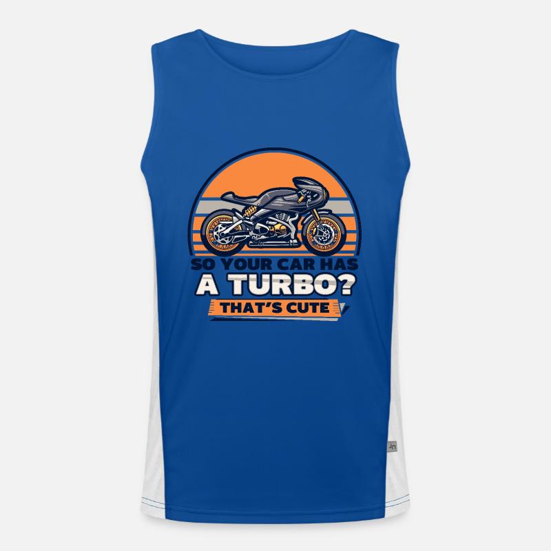 Motorrad Racing Motorradfahrer Funktionelles Kontrast-Tank Top für Männer 