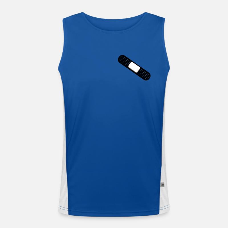Gebrochenes Herz Funktionelles Kontrast-Tank Top für Männer 