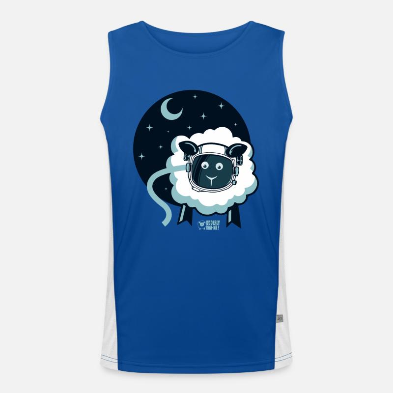 Ewe an Astronaut? Men's Functional Contrast Tank Top 