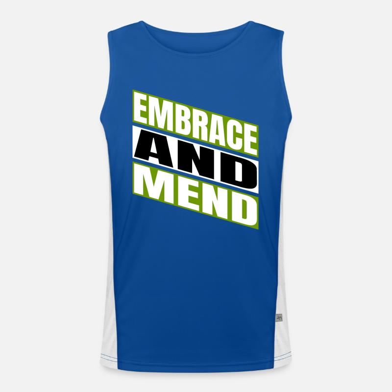 providing support gift idea healing practices geek Funktionelles Kontrast-Tank Top für Männer 