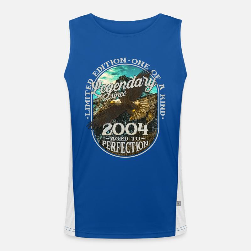 Legendary since 2004 - Men's Functional Contrast Tank Top  - royal/white