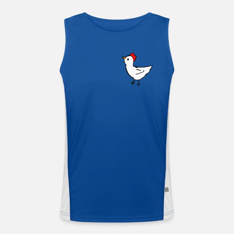 Huhn Funktionelles Kontrast-Tank Top für Männer 