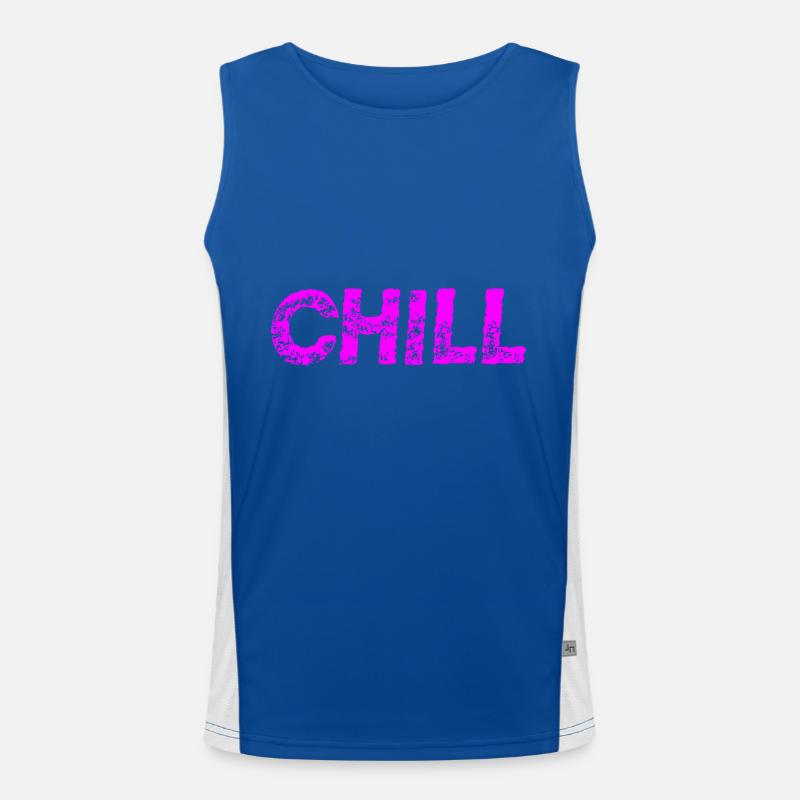 Chill - Geschenkidee Funktionelles Kontrast-Tank Top für Männer 