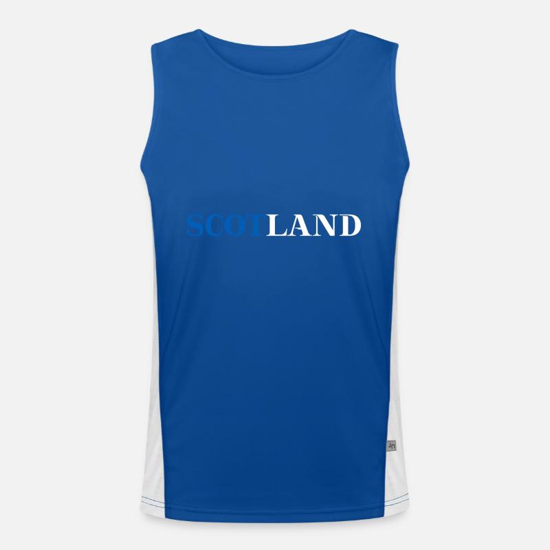 Scotland Schottland Geschenkidee schottisch UK Funktionelles Kontrast-Tank Top für Männer 