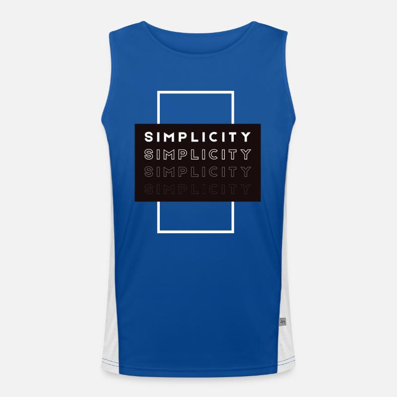 Simplicity Funktionelles Kontrast-Tank Top für Männer 