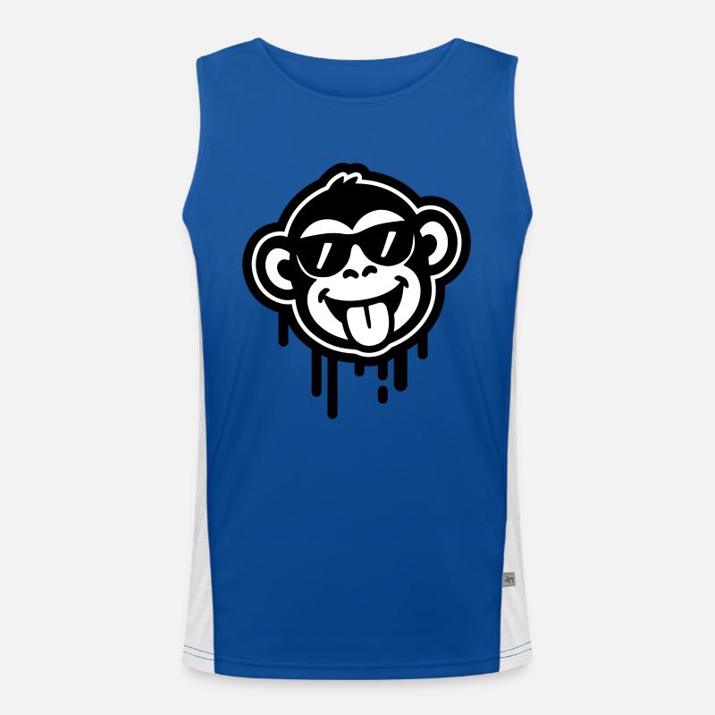 Singe Cool Drôle Débardeur respirant contrasté Homme 