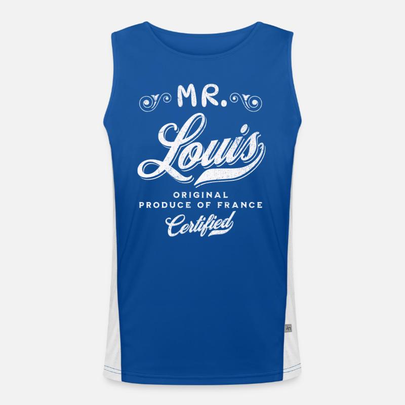 HERR LOUIS Funktionelles Kontrast-Tank Top für Männer 