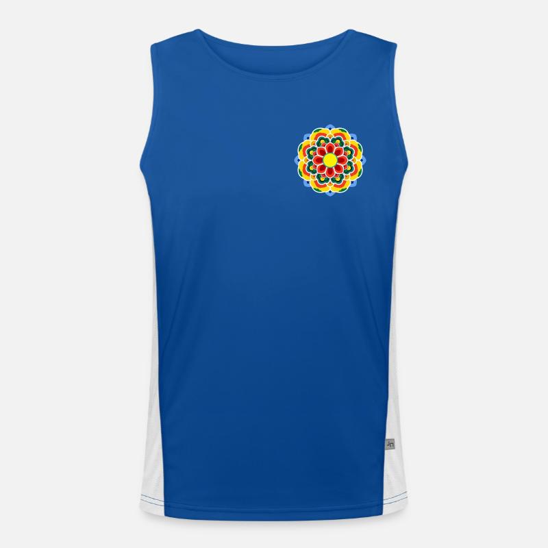 Dancheong 단청 - single (Ver.6) Funktionelles Kontrast-Tank Top für Männer 