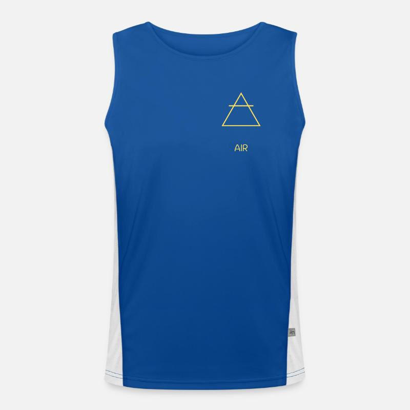 Lucht-element Functionele contrasterende tanktop voor mannen 