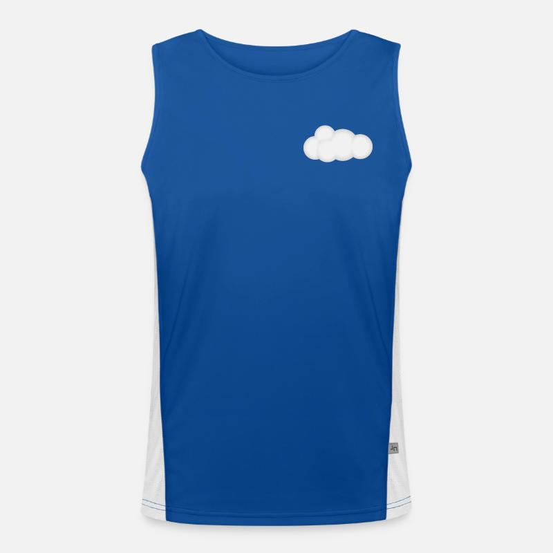 Cloud True Graphic Print Men's Functional Contrast Tank Top 