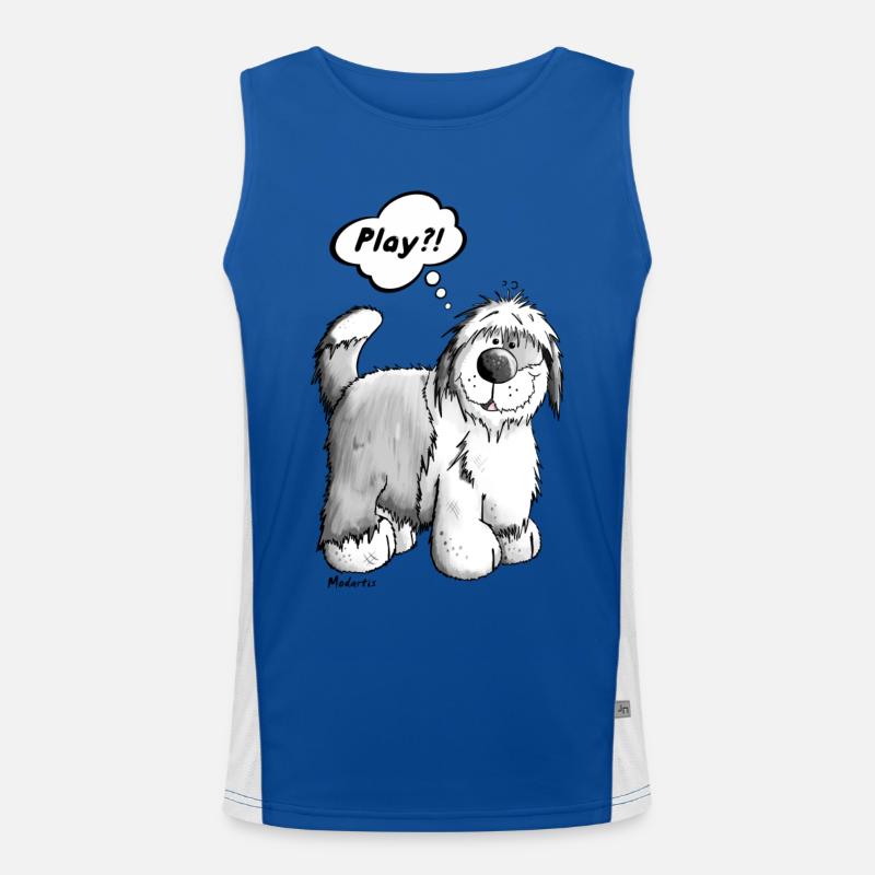 Playing Bobtail Débardeur respirant contrasté Homme 