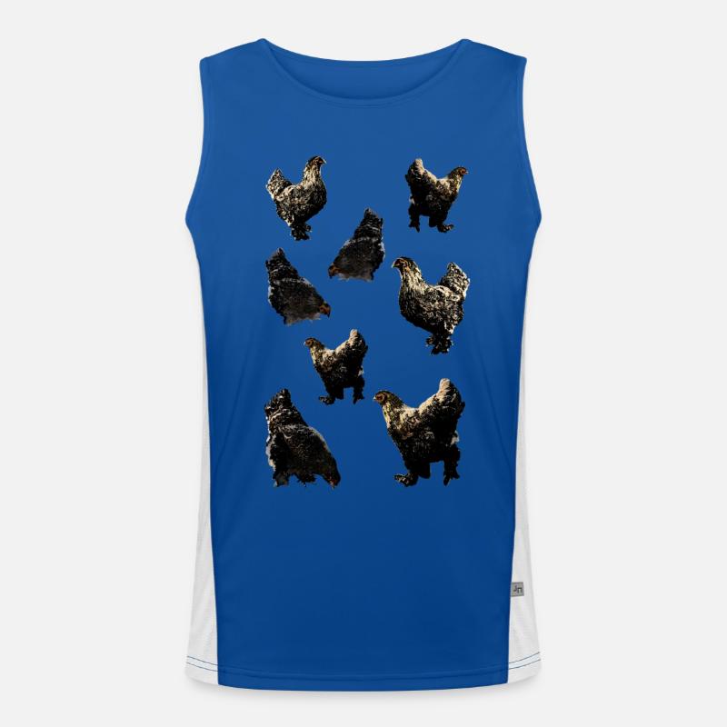 Hühner Funktionelles Kontrast-Tank Top für Männer 