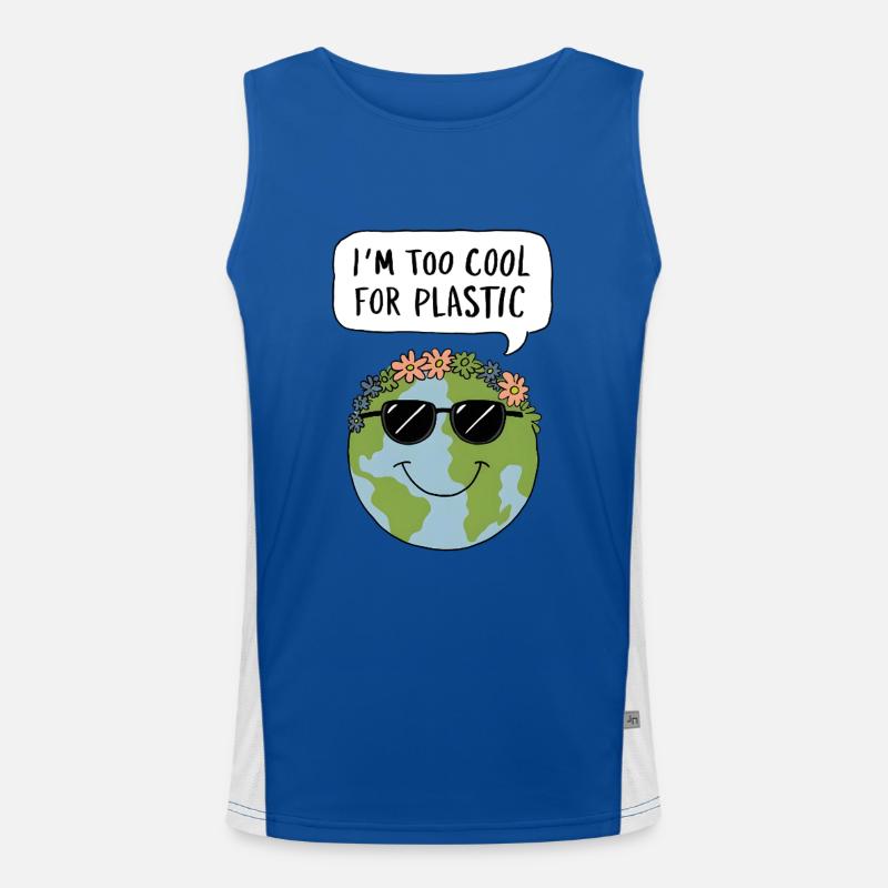Too Cool for Plastic Men's Functional Contrast Tank Top 