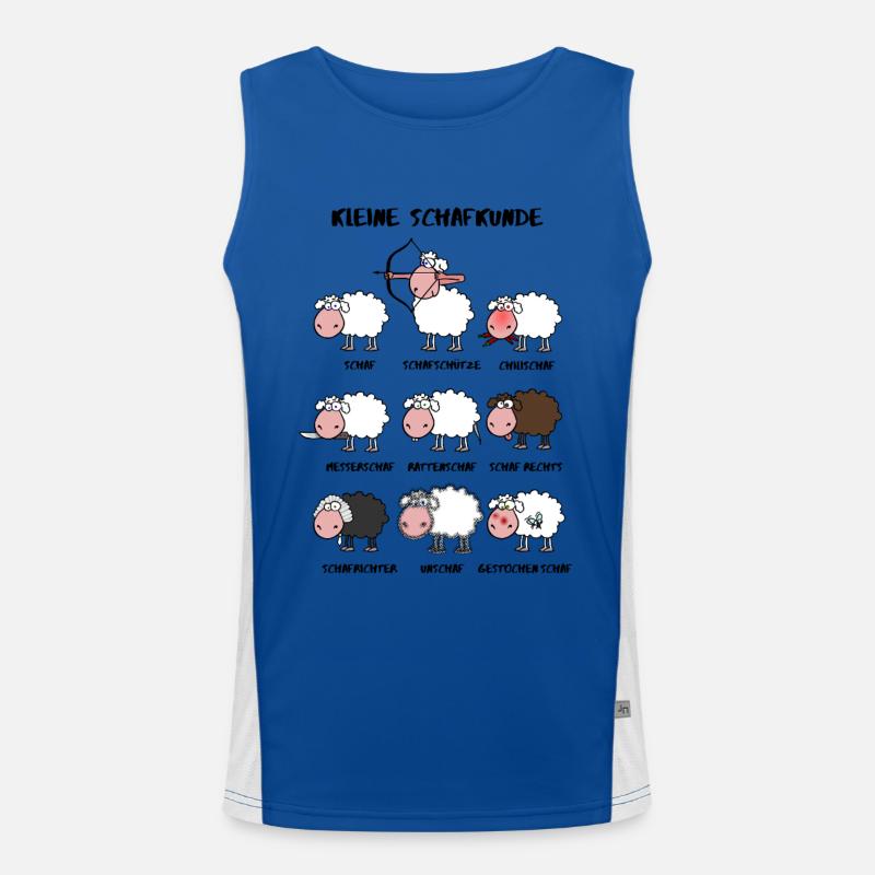 A little sheep knowledge Men's Functional Contrast Tank Top 