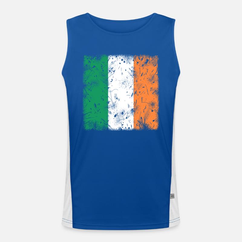 Irland Funktionelles Kontrast-Tank Top für Männer 