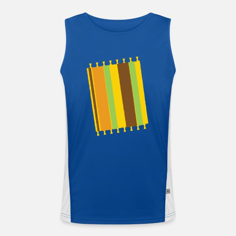 A Flat blanket for background Men's Functional Contrast Tank Top 
