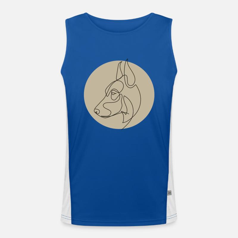 DOBERMANN Funktionelles Kontrast-Tank Top für Männer 