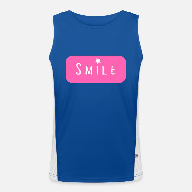 Smile Funktionelles Kontrast-Tank Top für Männer 
