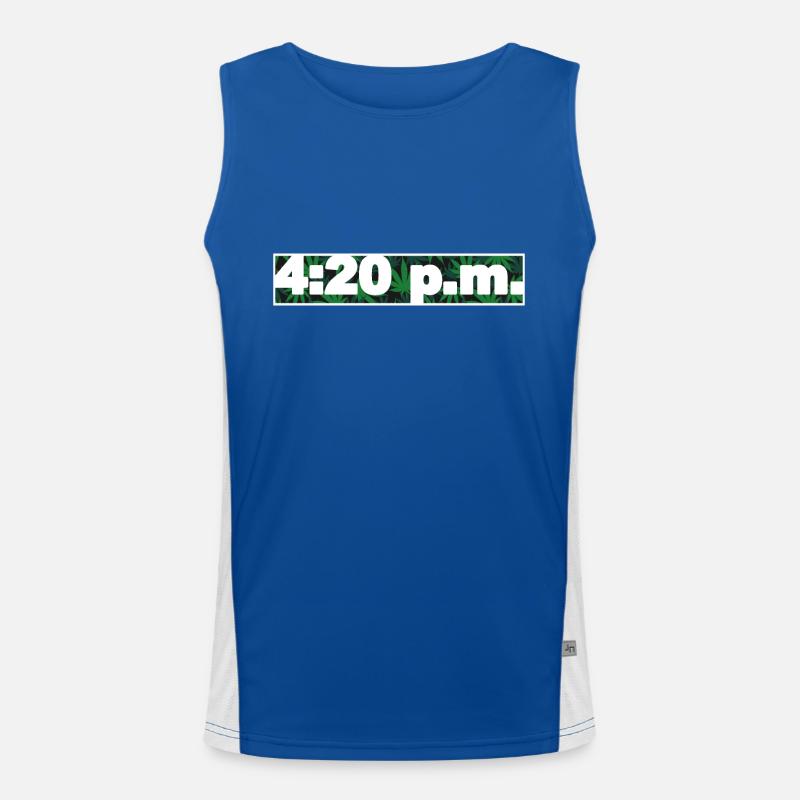 4:20 pm, 420 Funktionelles Kontrast-Tank Top für Männer 