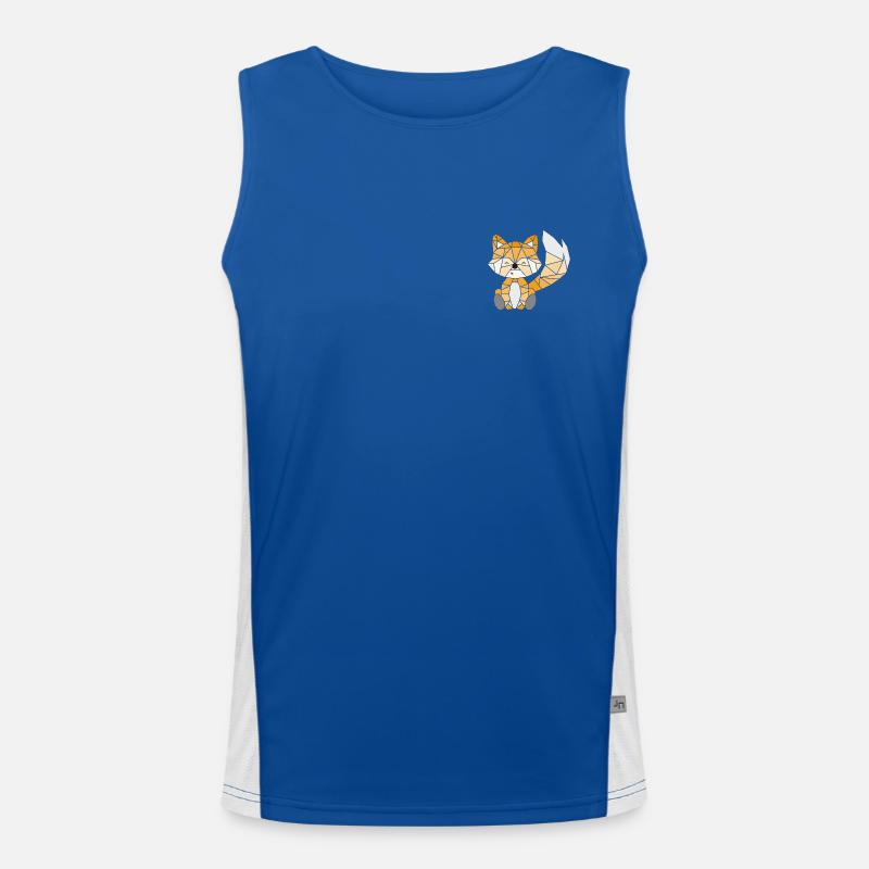 Fox geometrically colored Men's Functional Contrast Tank Top 