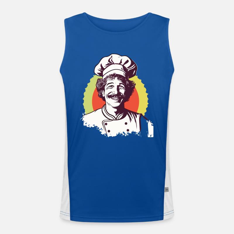 Cuire Débardeur respirant contrasté Homme 