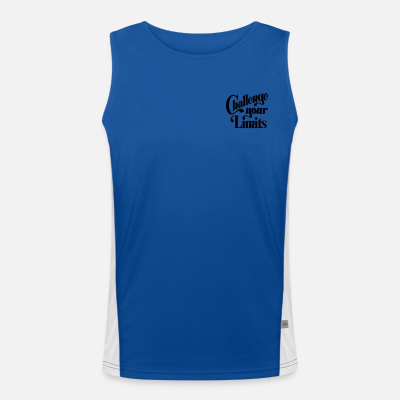 Challenge your Limits - Designed by KissingLetters Men's Functional Contrast Tank Top 