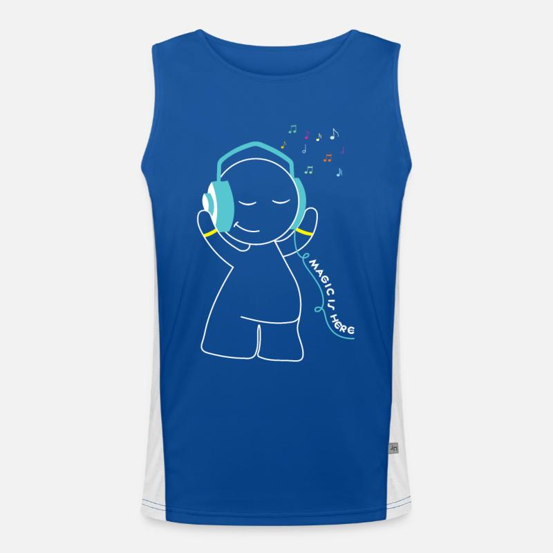 magic is here Men's Functional Contrast Tank Top 