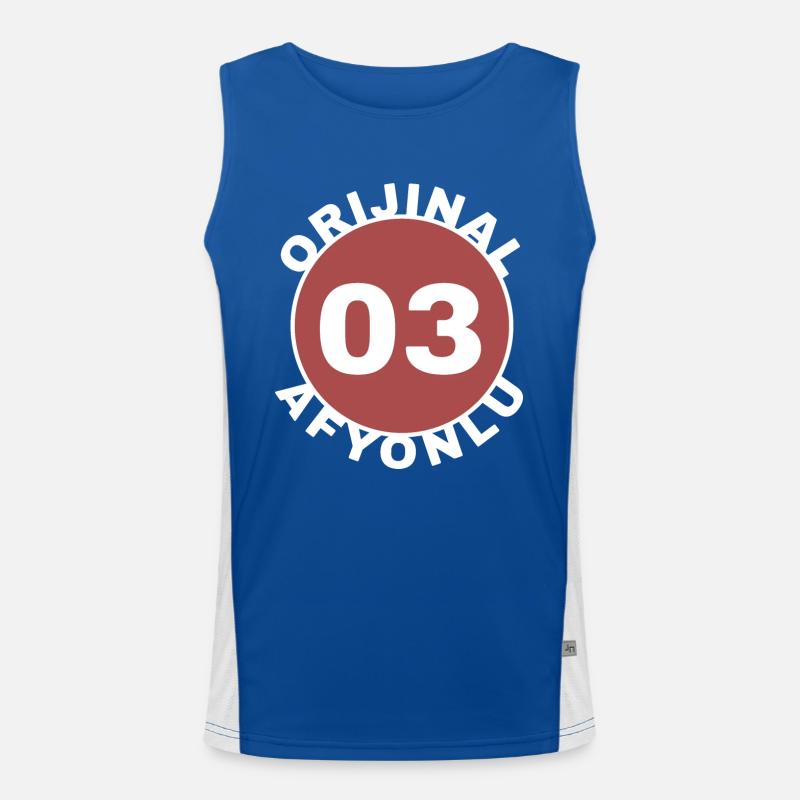 Afyon Men's Functional Contrast Tank Top 