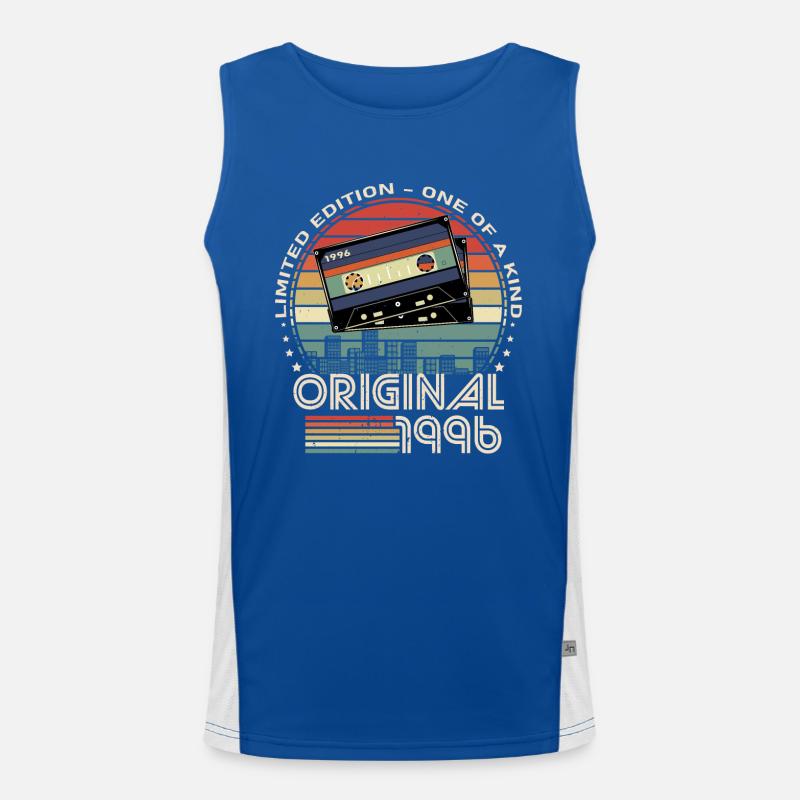 Limitierte Auflage 1996 28-jähriges Jubiläum Funktionelles Kontrast-Tank Top für Männer 