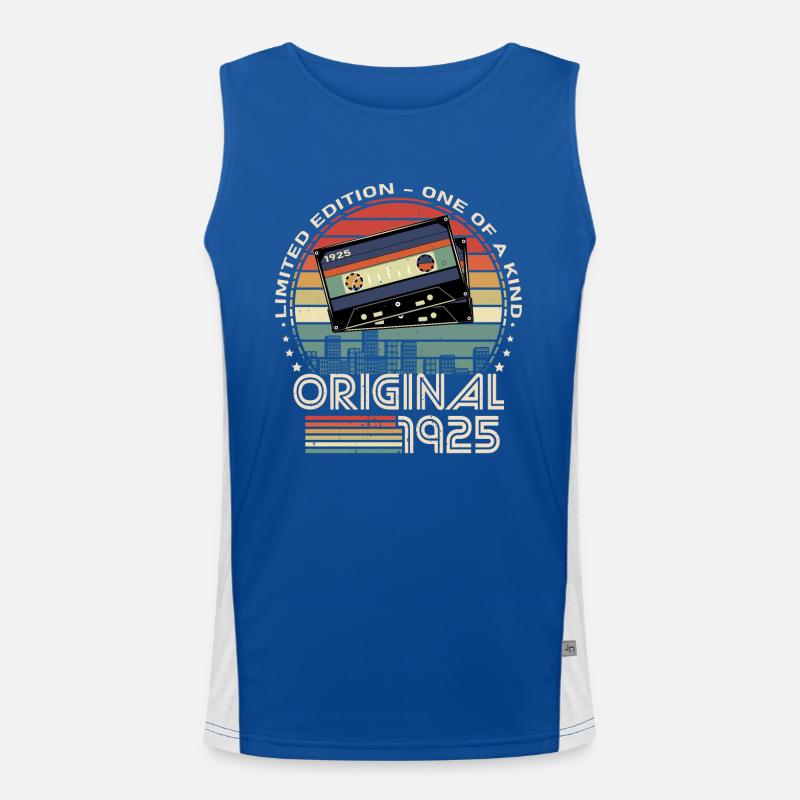 Limited Edition 1925 99th Anniversary - Men's Functional Contrast Tank Top - royal/white