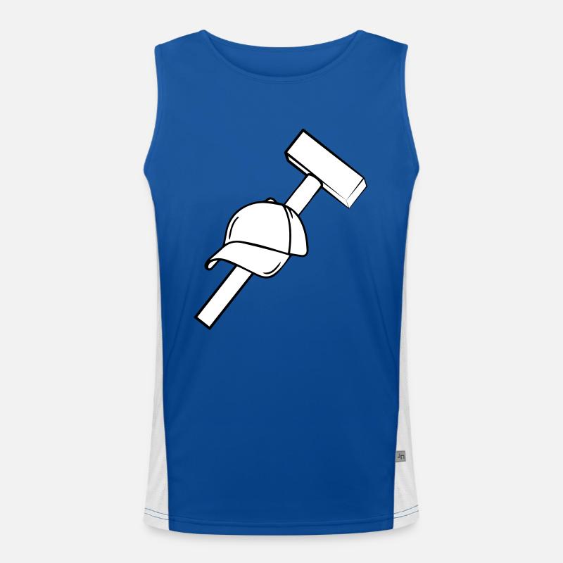 Blaukappen Mottek Funktionelles Kontrast-Tank Top für Männer 