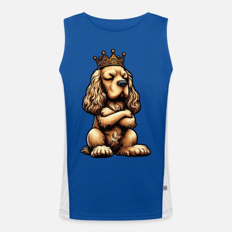 Cocker Spaniel Cockerhund Cocker Spaniel Besitzer Funktionelles Kontrast-Tank Top für Männer 