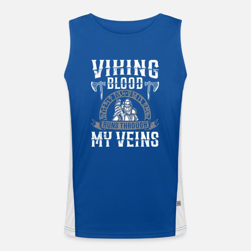 Le sang viking coule dans mes veines Us Débardeur respirant contrasté Homme 