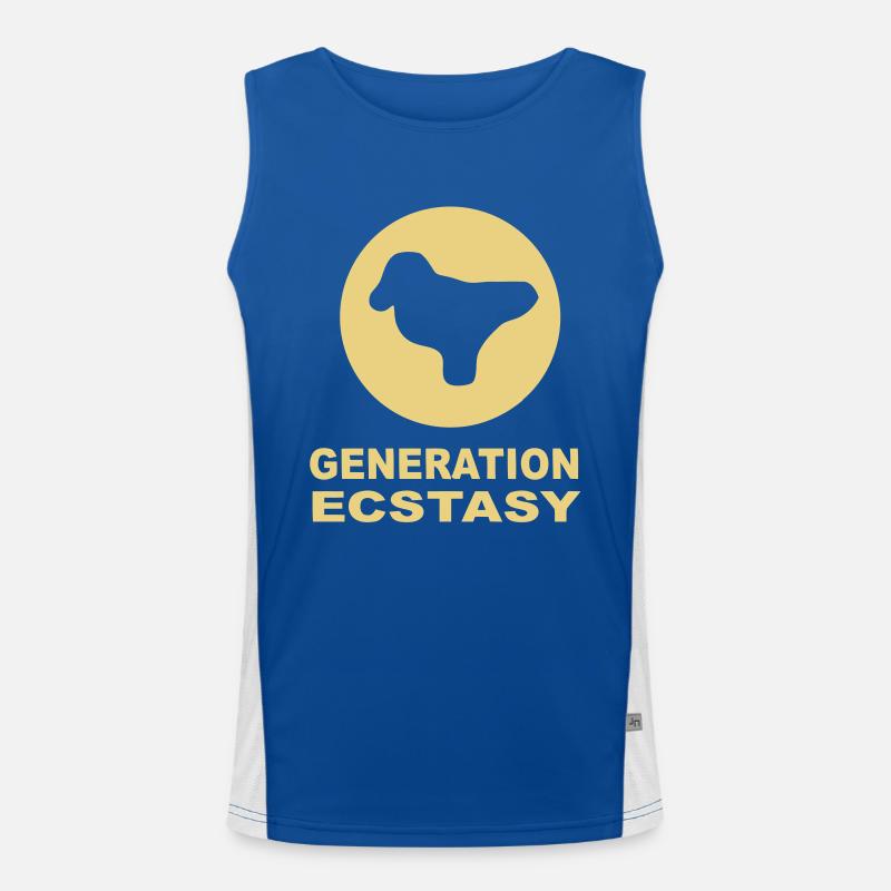 Generation Ecstasy-Pille mit einer Taube Funktionelles Kontrast-Tank Top für Männer 