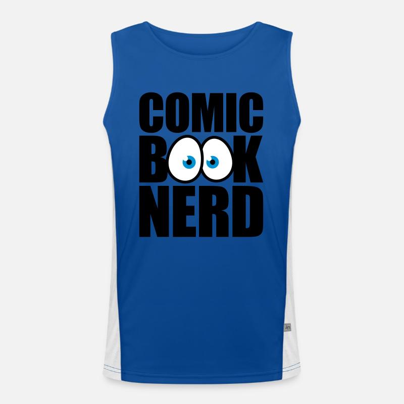 Comic Book Nerd Funktionelles Kontrast-Tank Top für Männer 