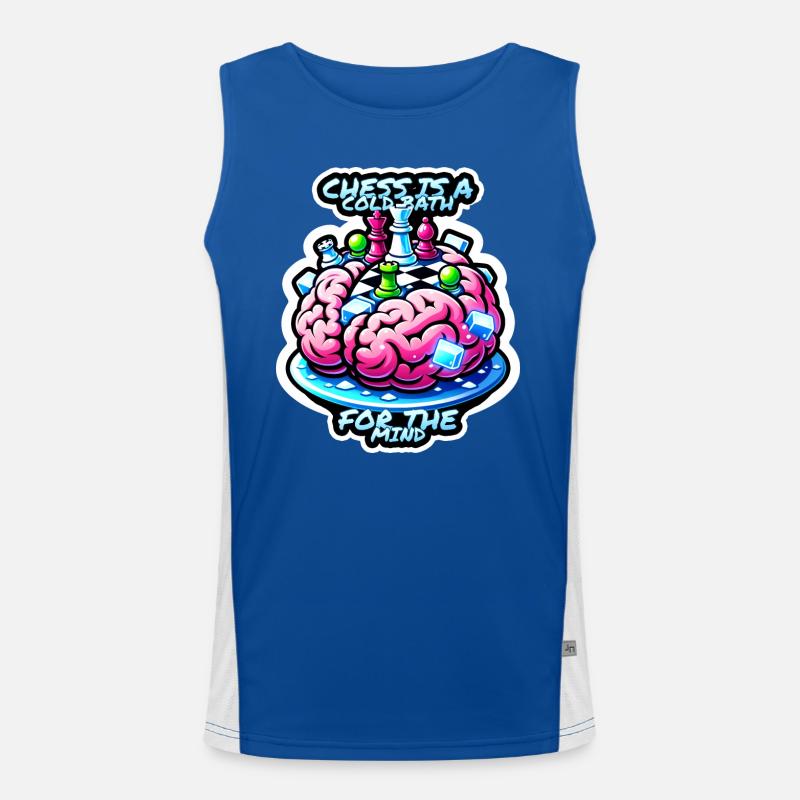 Chess is a cold bath for the mind Men's Functional Contrast Tank Top 