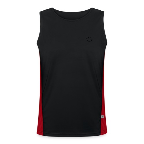 Smilie with PTB Logo - Men's Functional Contrast Tank Top 