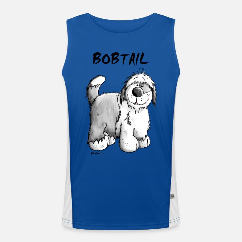 Bob le Bobtail Chien Débardeur respirant contrasté Homme 