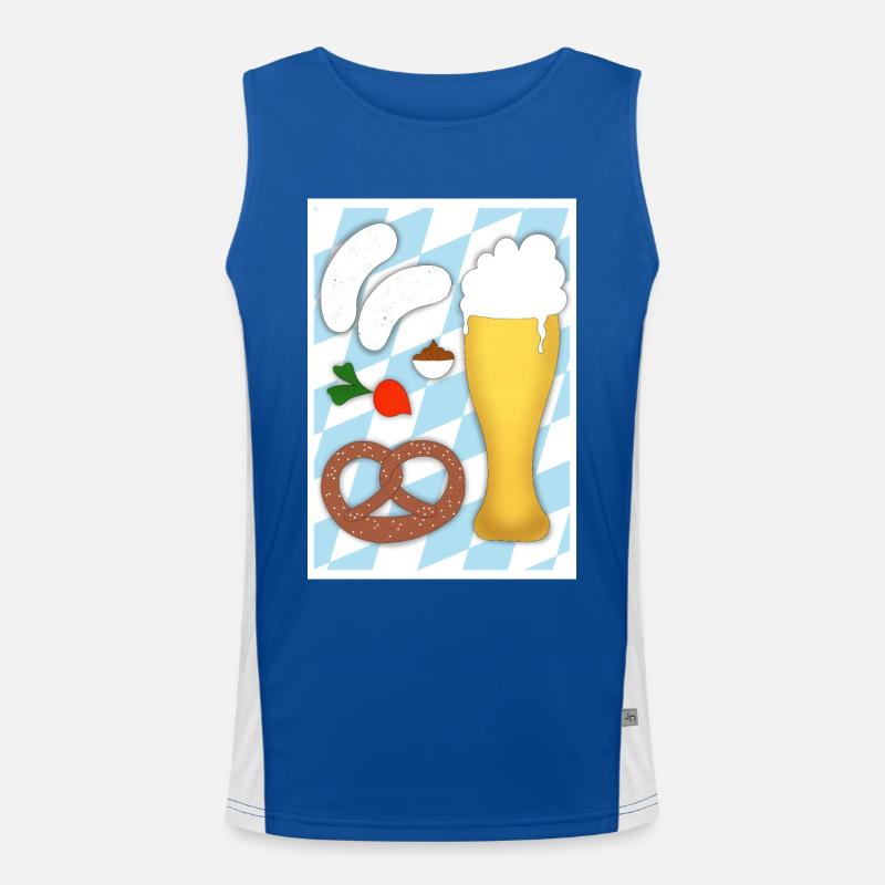 Sausage Breakfast Men's Functional Contrast Tank Top 