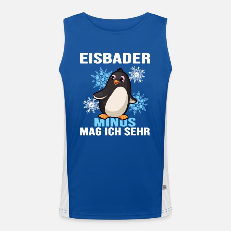 eisbader winterbader eisloch Funktionelles Kontrast-Tank Top für Männer 