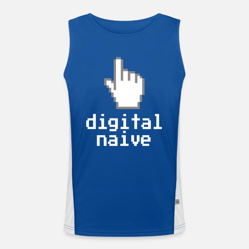 Digital naive Funktionelles Kontrast-Tank Top für Männer 