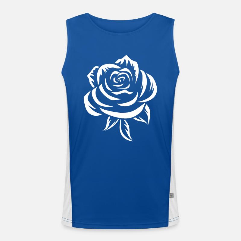 White Rose Men's Functional Contrast Tank Top 