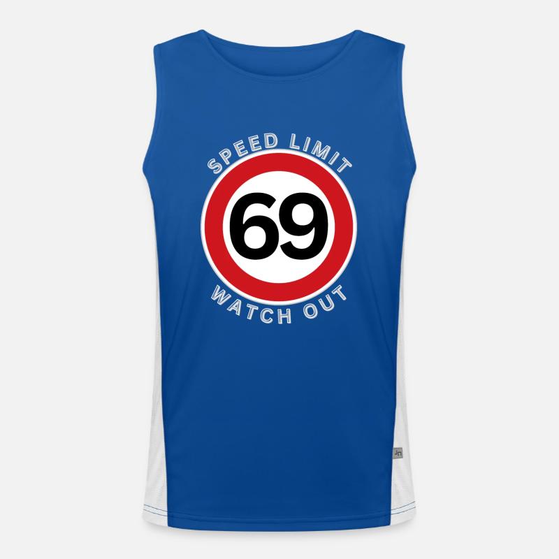69 speed limit Men's Functional Contrast Tank Top 